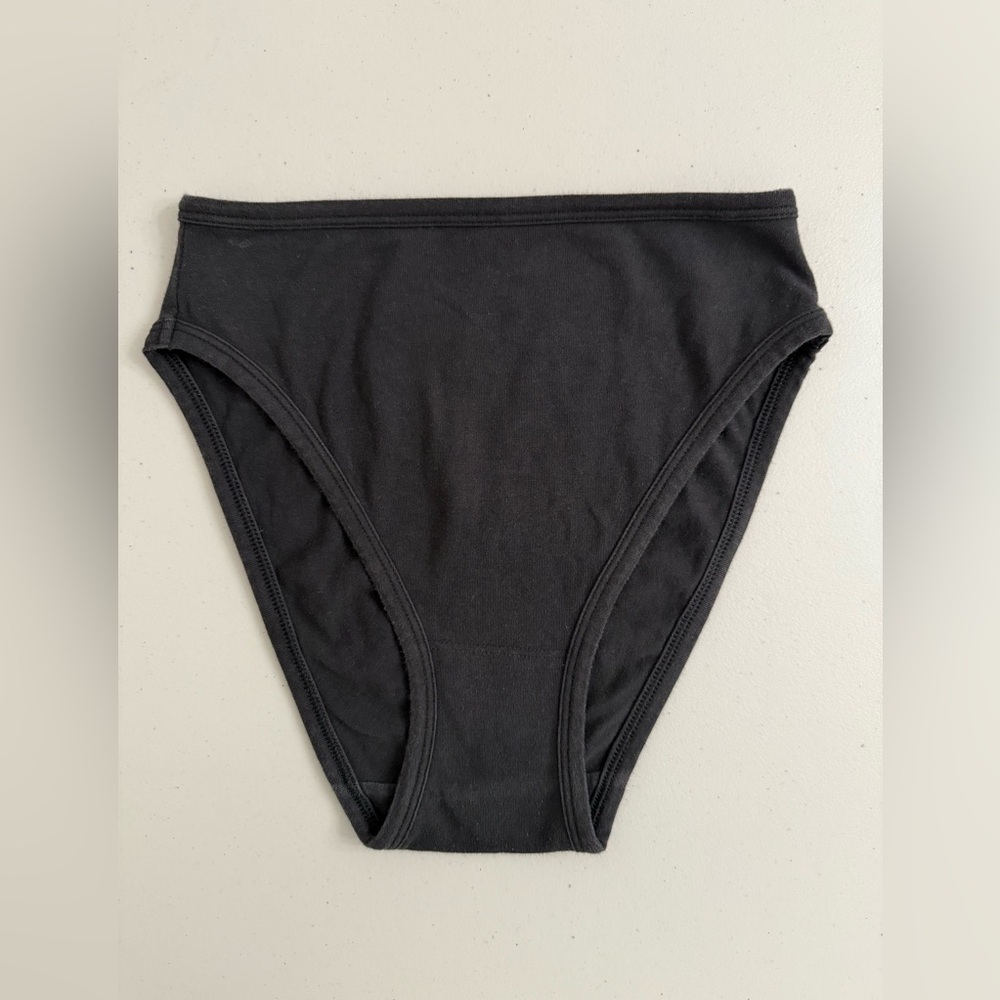 ARQ Organic Cotton Black Hi Waisted Misha Undies